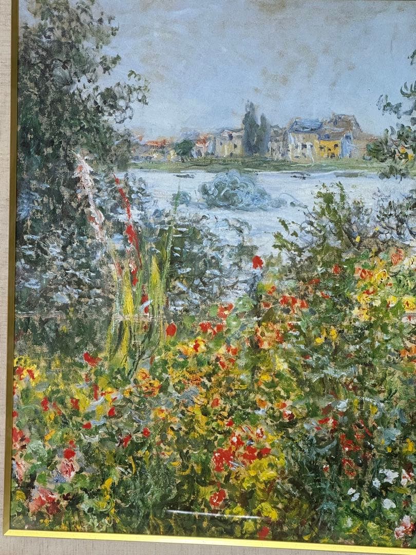 モネ　大型絵画　複製画　美術品　風景画　名画　印象画　豪華額縁　インテリア