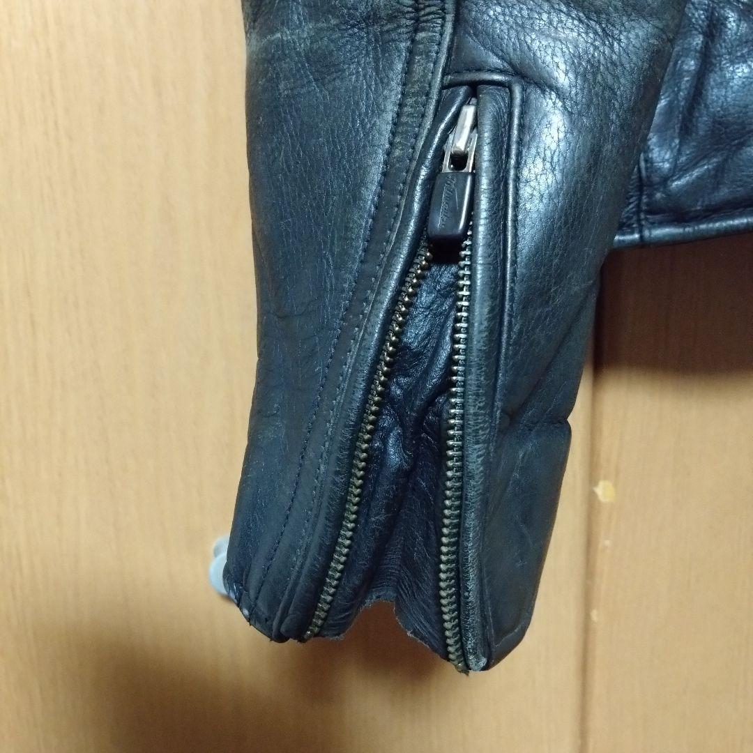 さ*す様 Milwaukee ミルウォーキー レザーライダースジャケット 本革