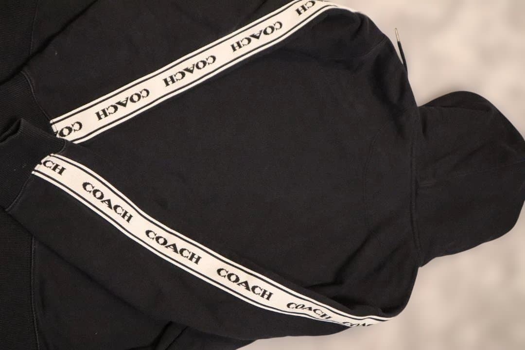 COACH ブラック フード付きパーカー Sサイズ