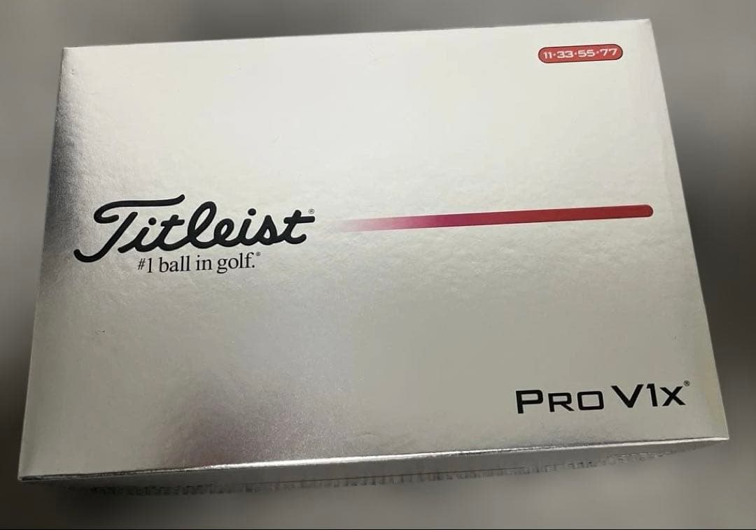 タイトリストプロV1x 現行品ダブルナンバーライン入り1ダース　新品　現品限り
