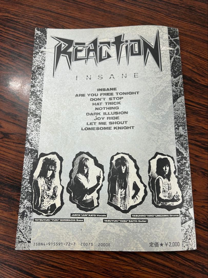 REACTION / INSANEバンドスコア