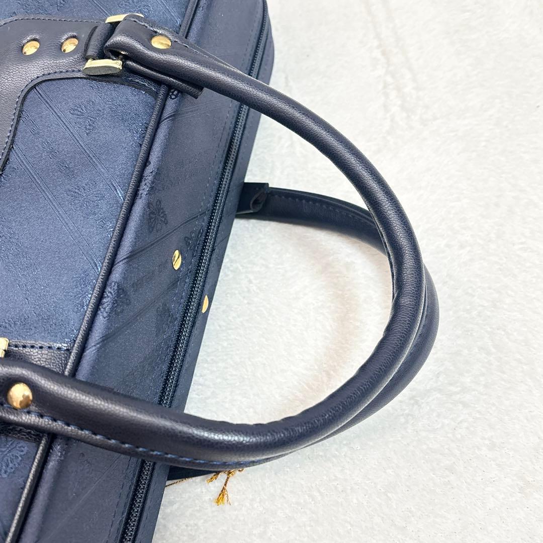新品 着物収納 和装 ケース ネイビー タグ付き 小物入れ 大容量