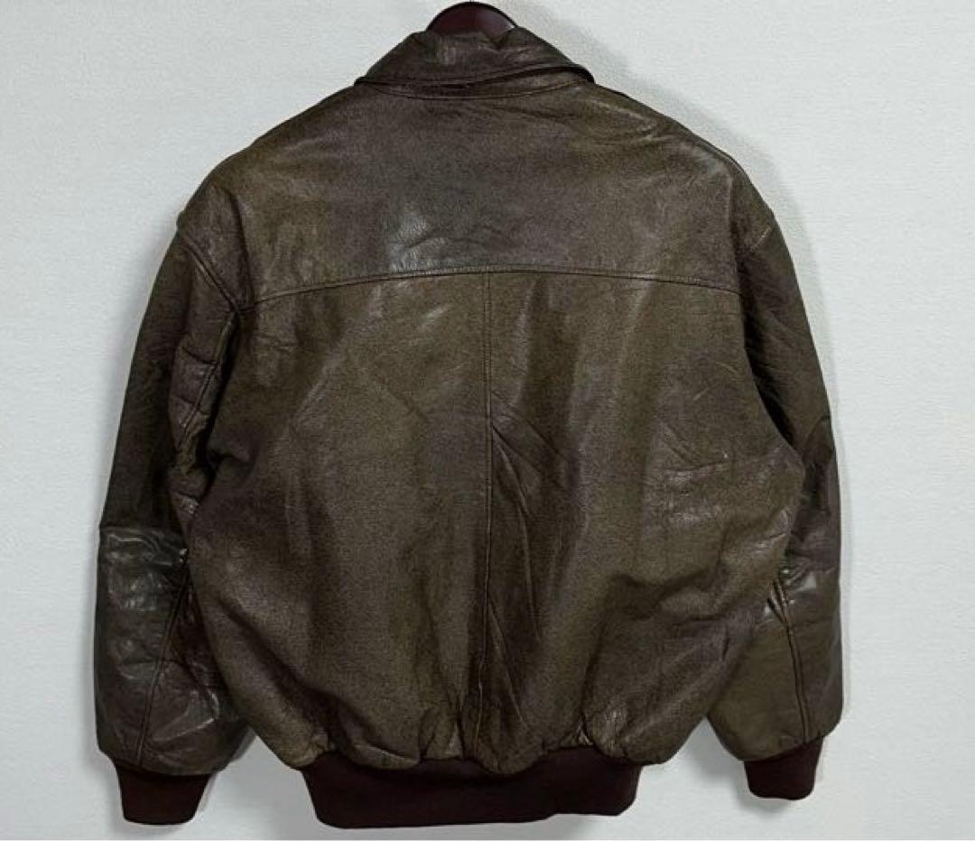 80s L.L.Bean A-2 A2 レザージャケット シンサレート 42