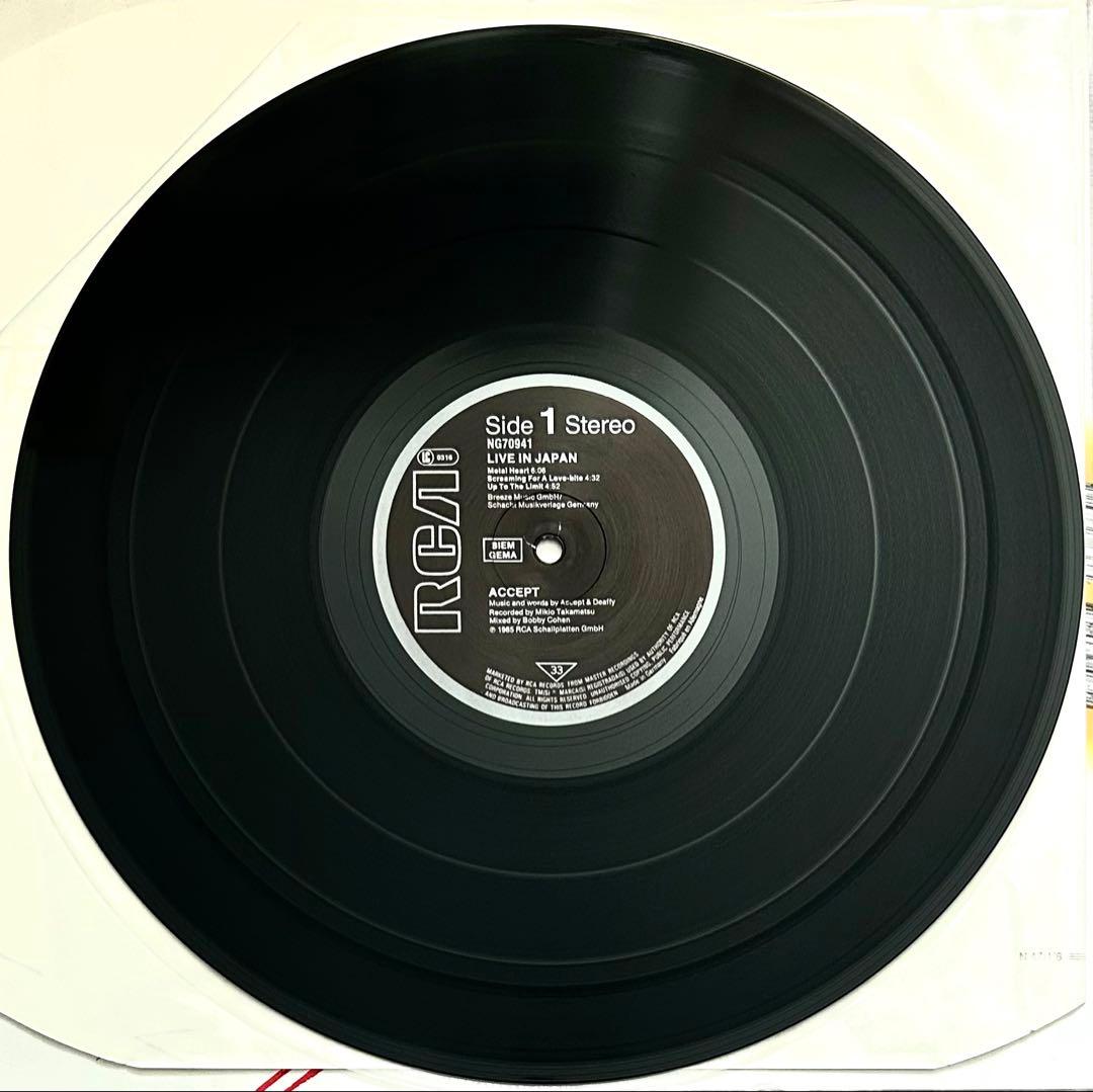 ACCEPT ライヴ・イン・ジャパン1985年12インチEPレコード(ドイツ盤)