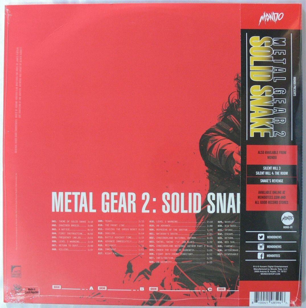 [未開封品 アナログレコード]　l Gear 2 Solid Snake