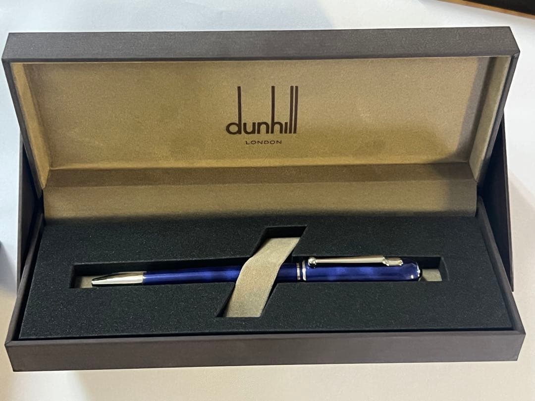 【美品・箱付】ダンヒル ボールペン サイドカー ラピスブルー dunhill