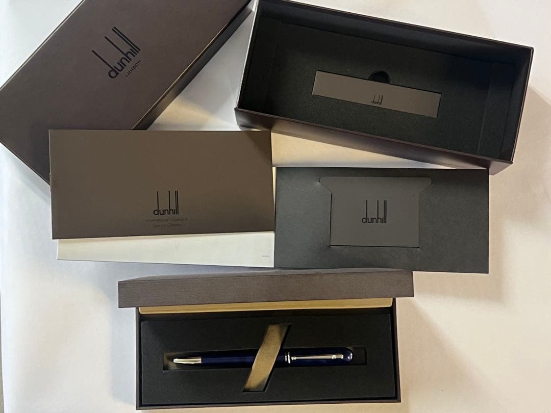 【美品・箱付】ダンヒル ボールペン サイドカー ラピスブルー dunhill