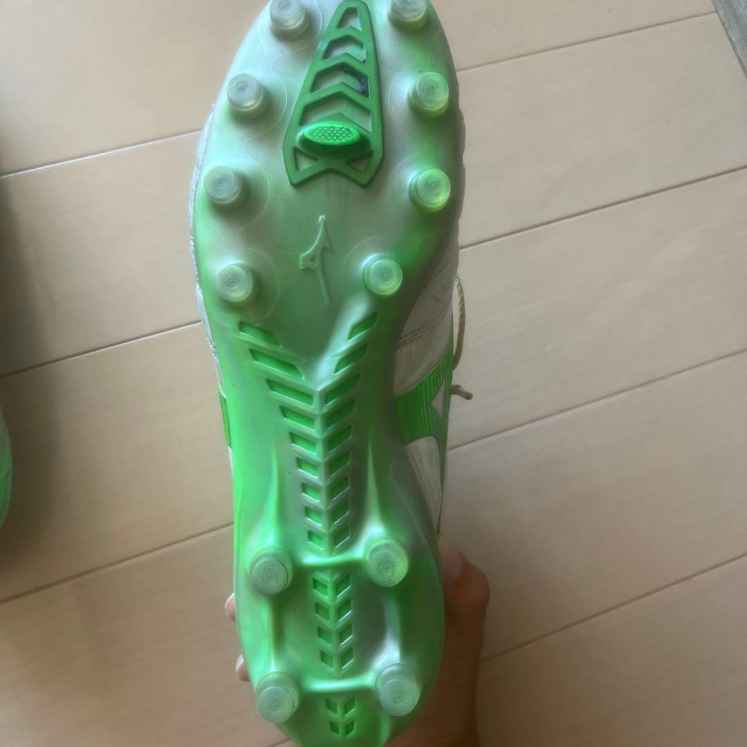 Mizuno Morelia ホワイト/グリーン サッカーシューズ
