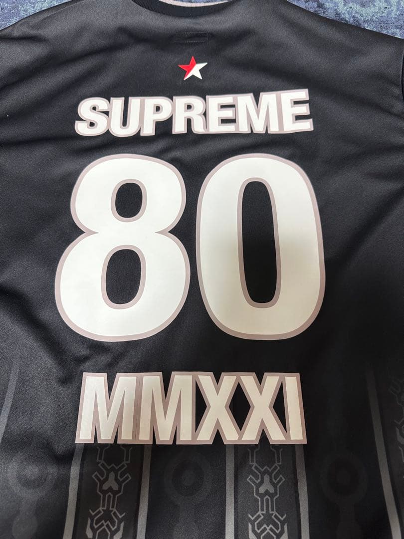 Supreme Arabic Soccer Jersey ”Black“L
