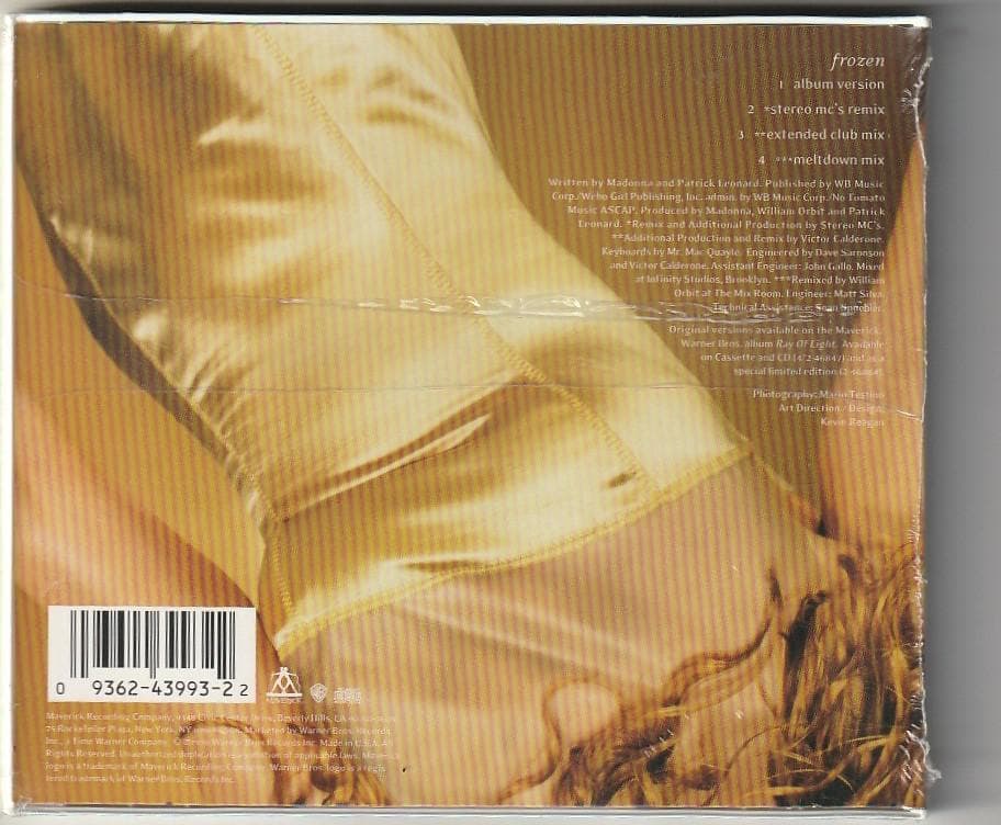 新品　マドンナ　FROZEN　（REMIXES）　US盤 CD マキシシングル