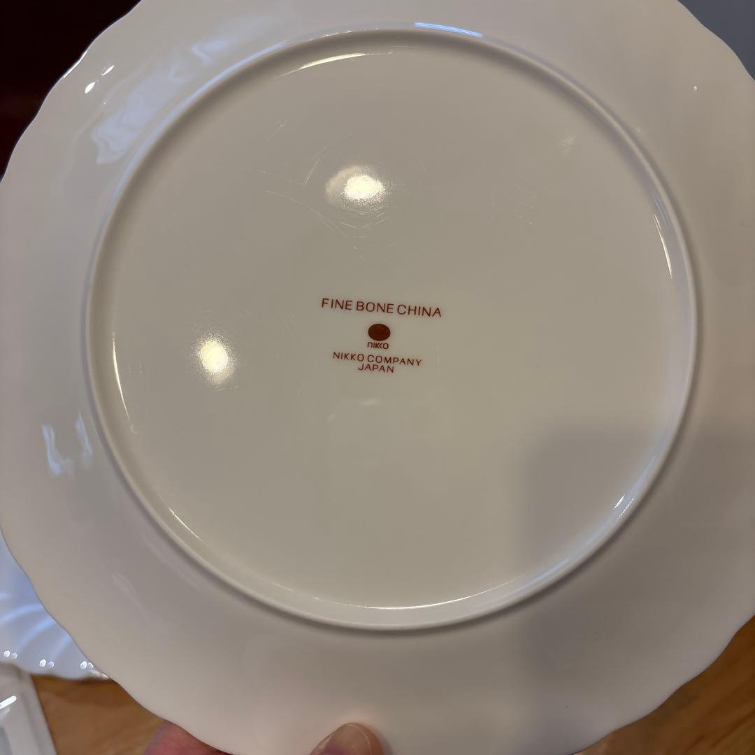 【NIKKO】24cm ディナープレート5枚 FINE BONE CHINA