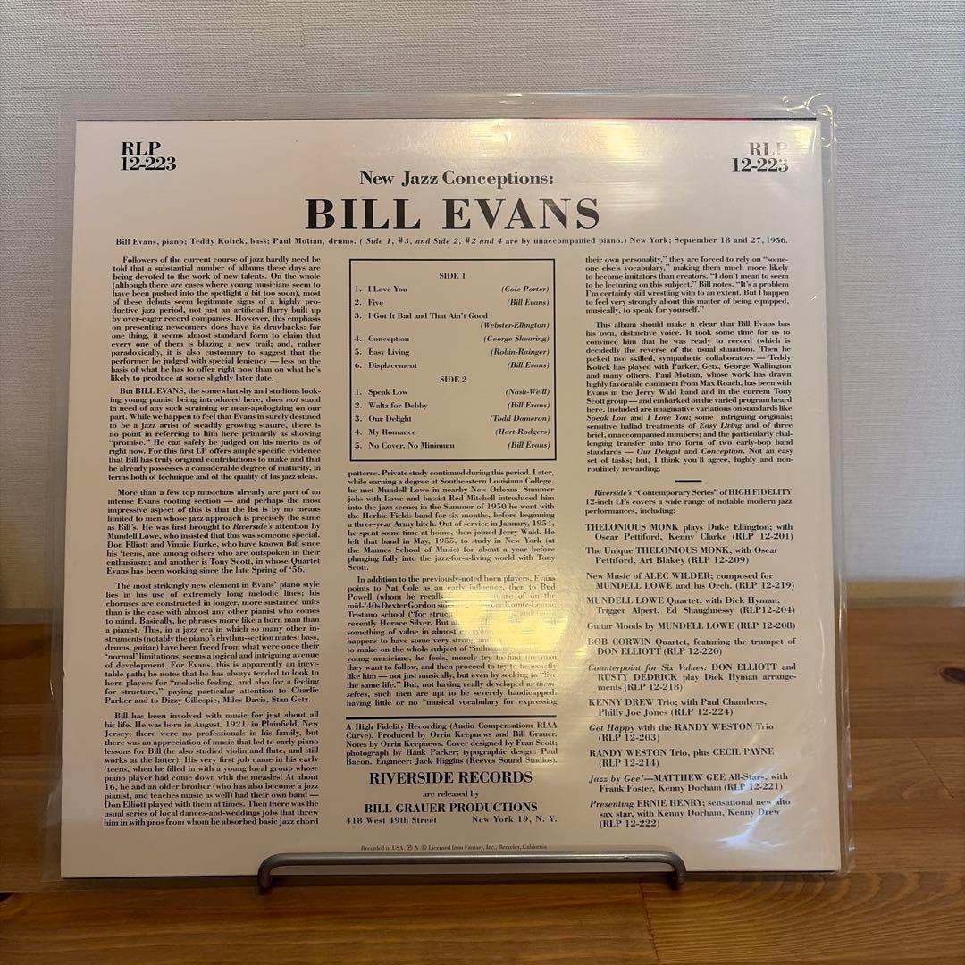 US盤 Bill Evans New Jazz Conceptions