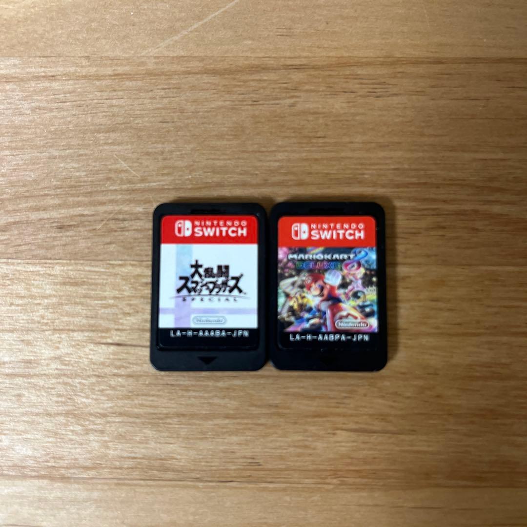 美品スイッチソフト　スマブラ　マリオカート