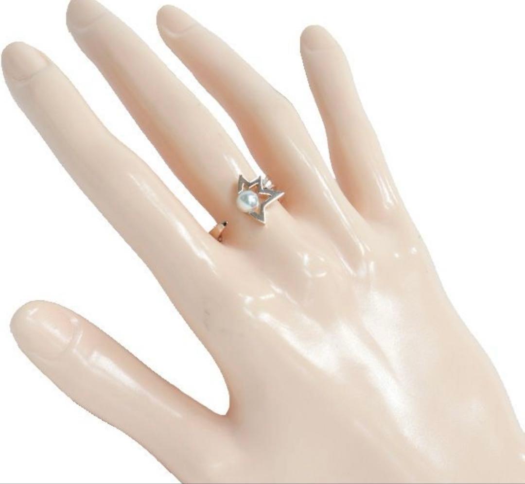 タサキ TASAKI 田崎 美品 コメット プラス リング あこや真珠 12号