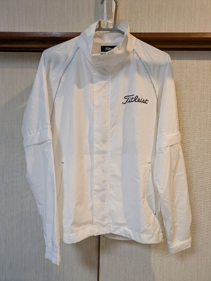 Titleist メンズ レインウェア M ホワイト/ブラック