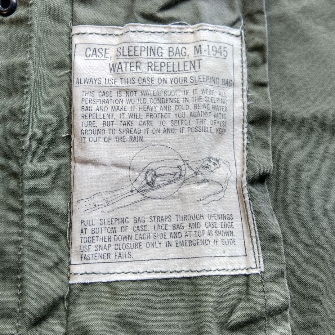 米軍 アメリカ軍 実物 M-1945 スリーピングバッグ 寝袋 カバー 程度良
