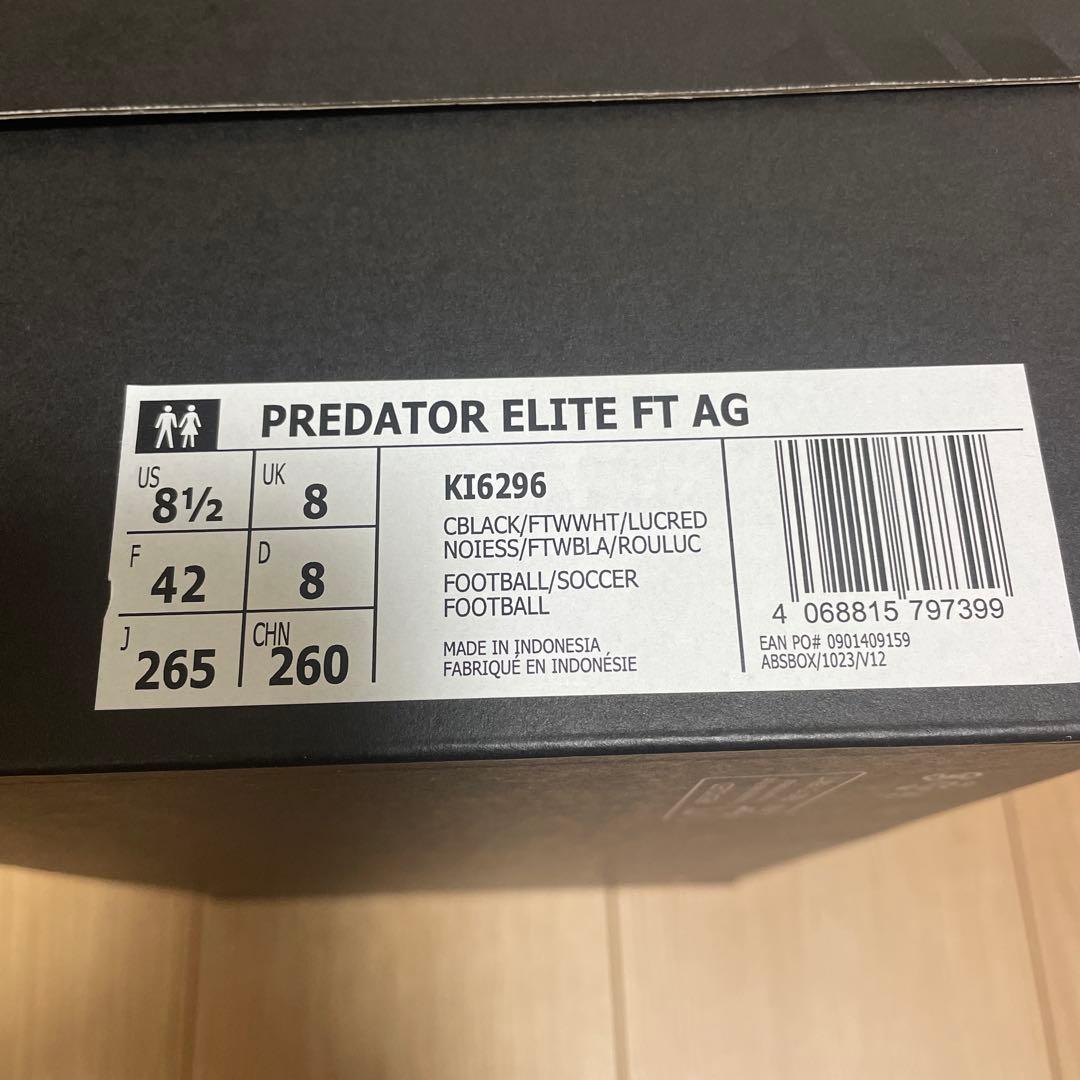 れ*れ様 プレデター　ELITE FT AG 26.5㎝
