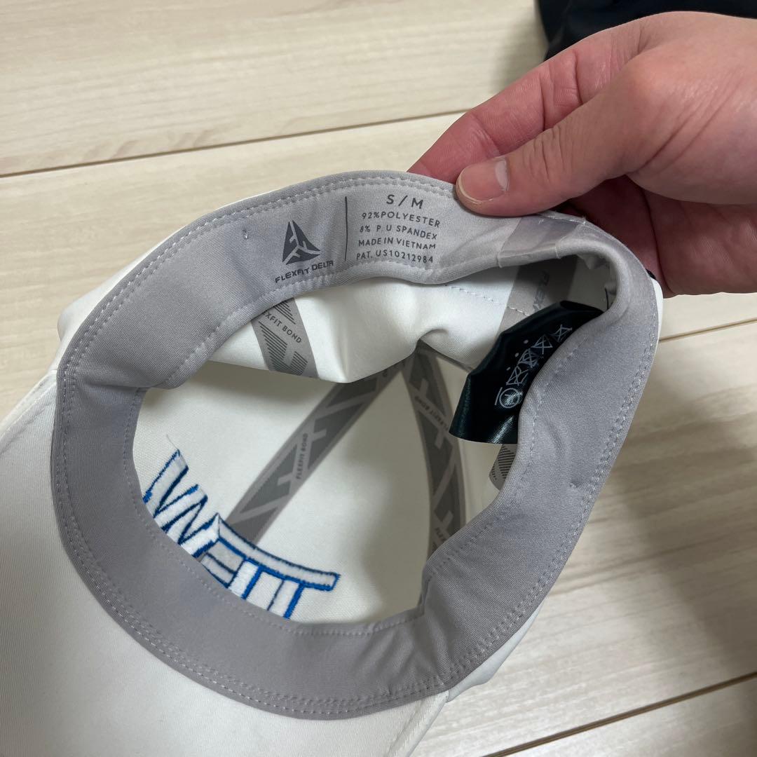 か*ん様 TFW49 キャップ 2点セット FLEXFIT 白 黒 S/M