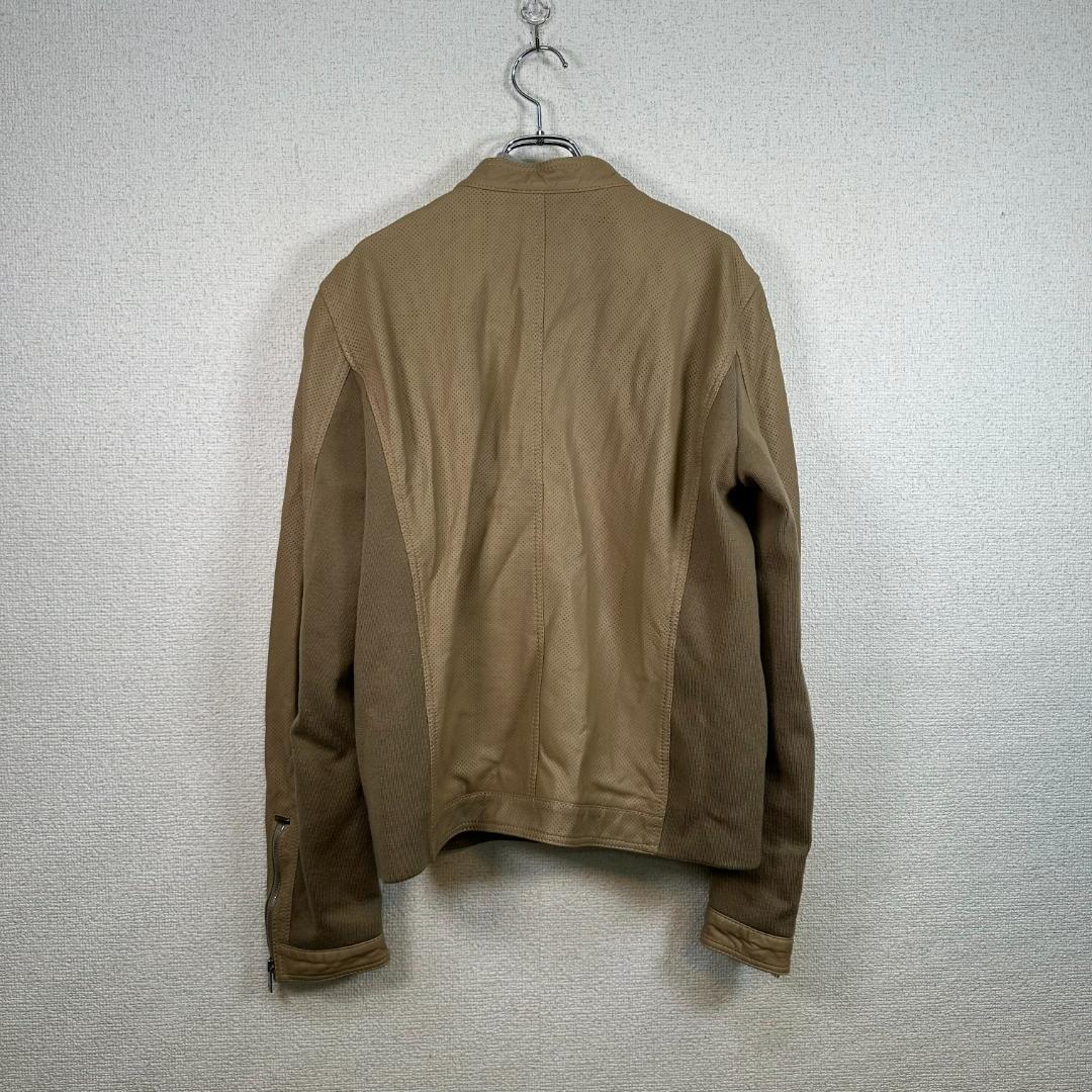 DIESEL レザージャケット ベージュ Lサイズ 羊革