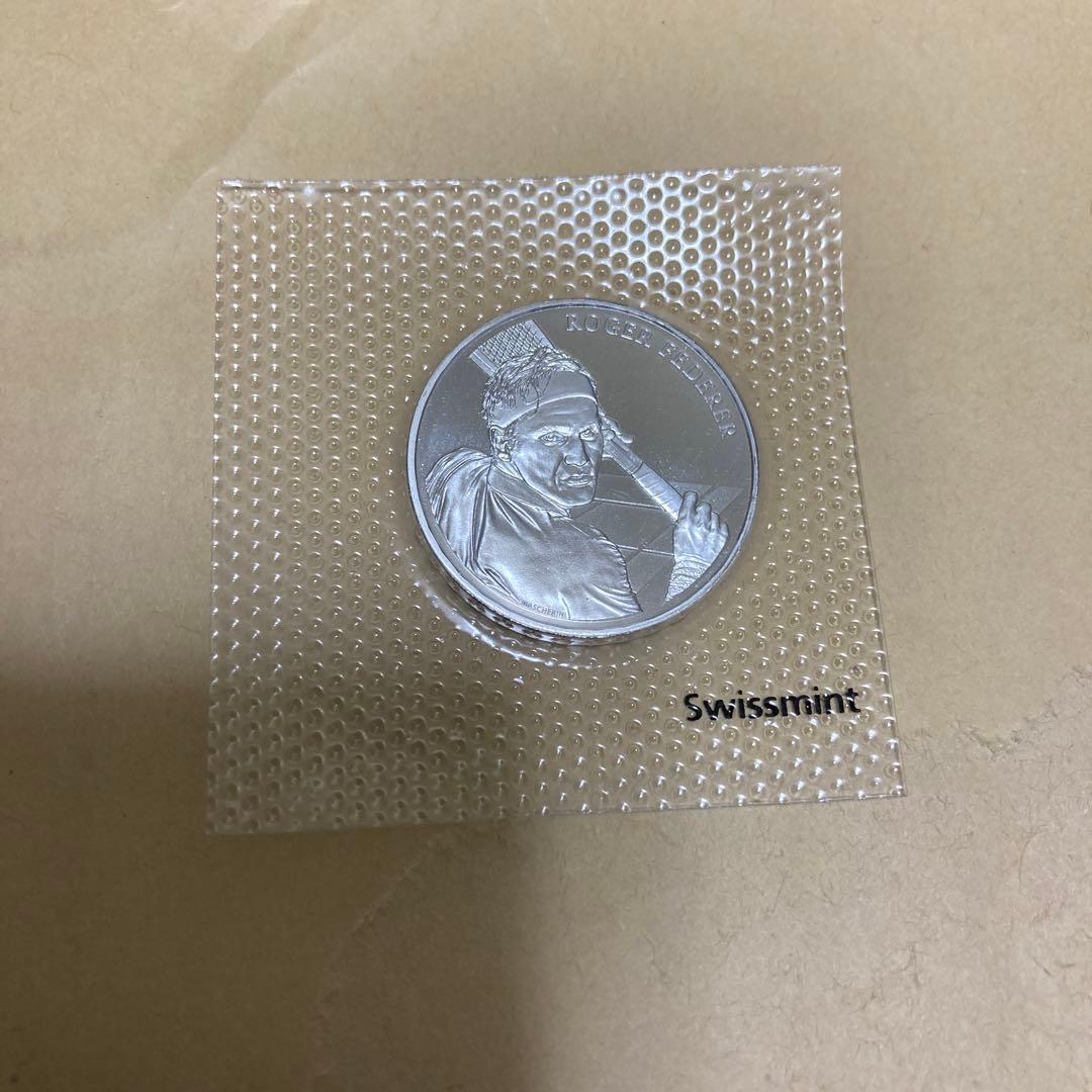 ロジャー・フェデラー 記念  銀貨／Roger Federer coin