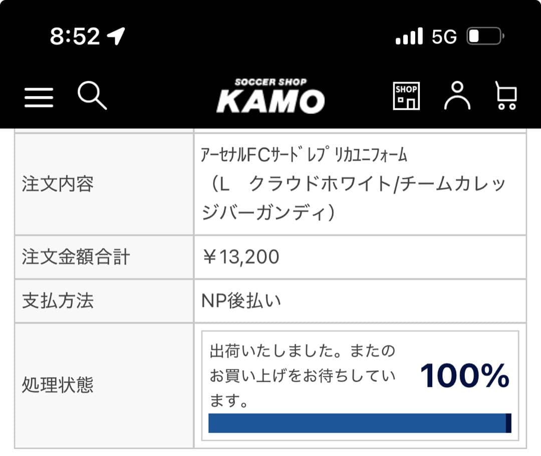 【正規品】アーセナルFC 3rd ユニフォーム Lサイズ
