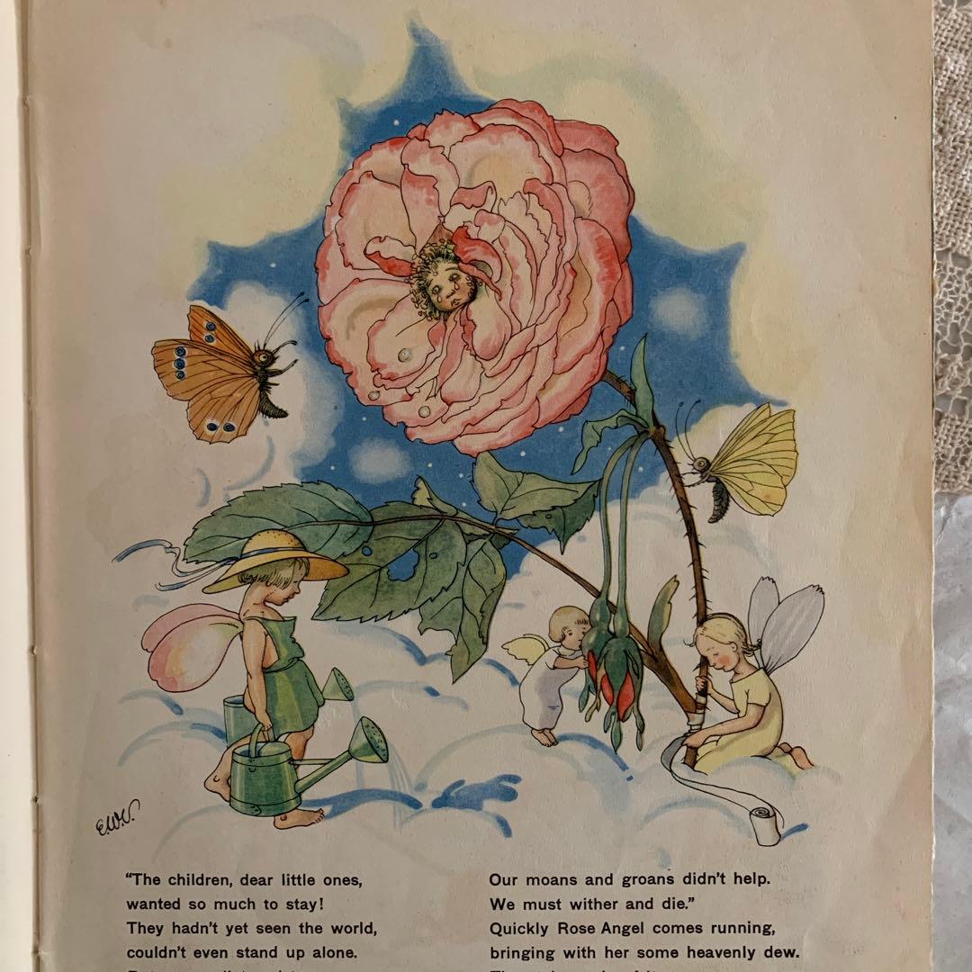 1930年アンティーク可憐な挿絵の絵本　洋書　古書　児童書ジャンクジャーナルにも