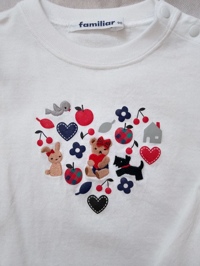 familiar ファミリア Tシャツ トップス 長袖 90 現行品