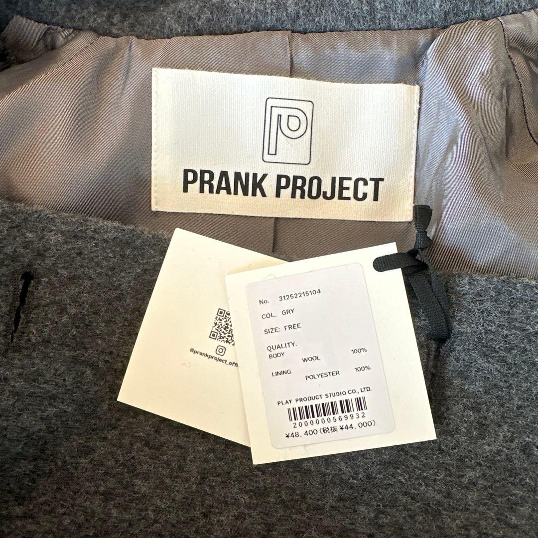 新品sold out PRANKPROJECTダークグレー ケープスタイルコート
