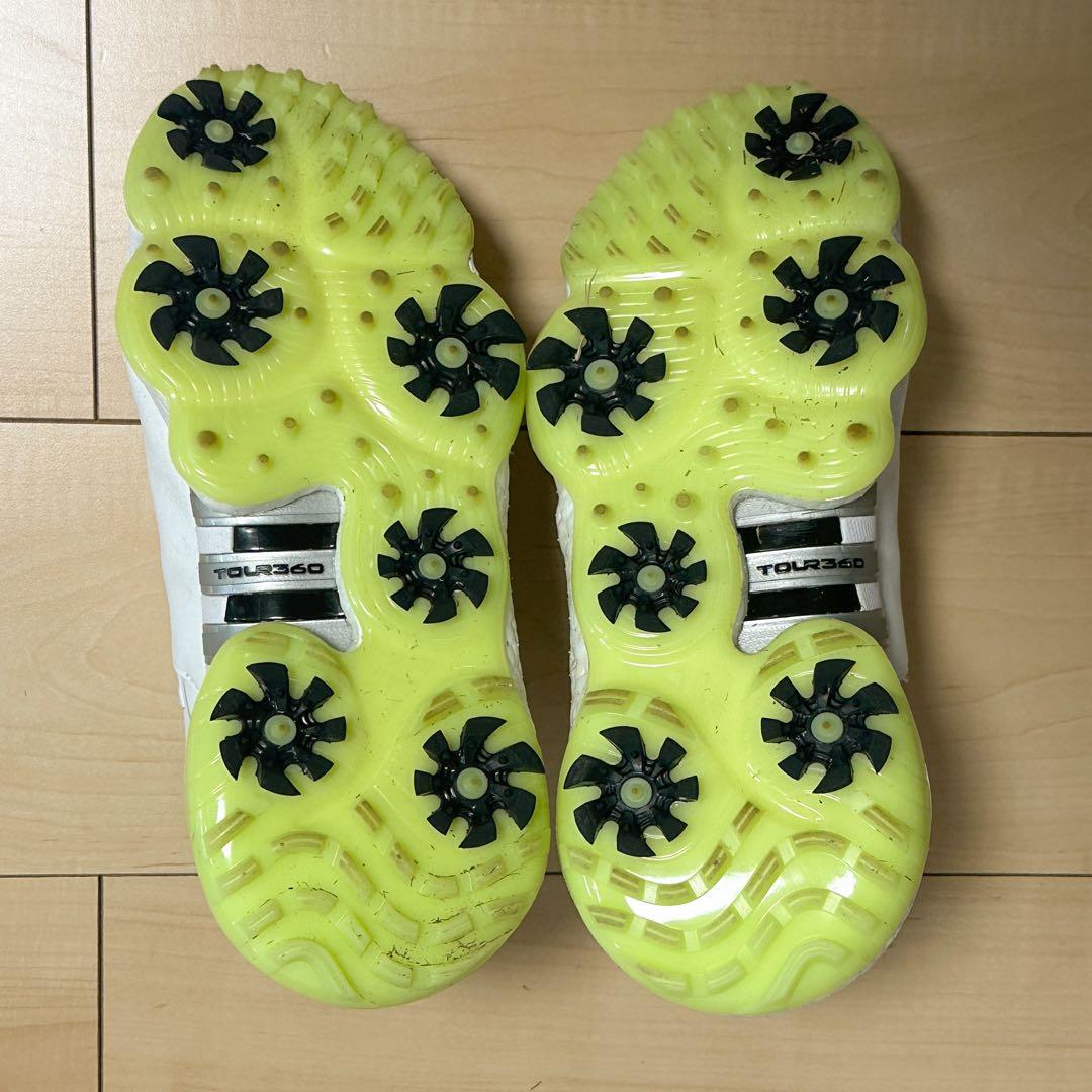 【限定品】アディダス　TOUR360 22 ゴルフシューズ　白　黄