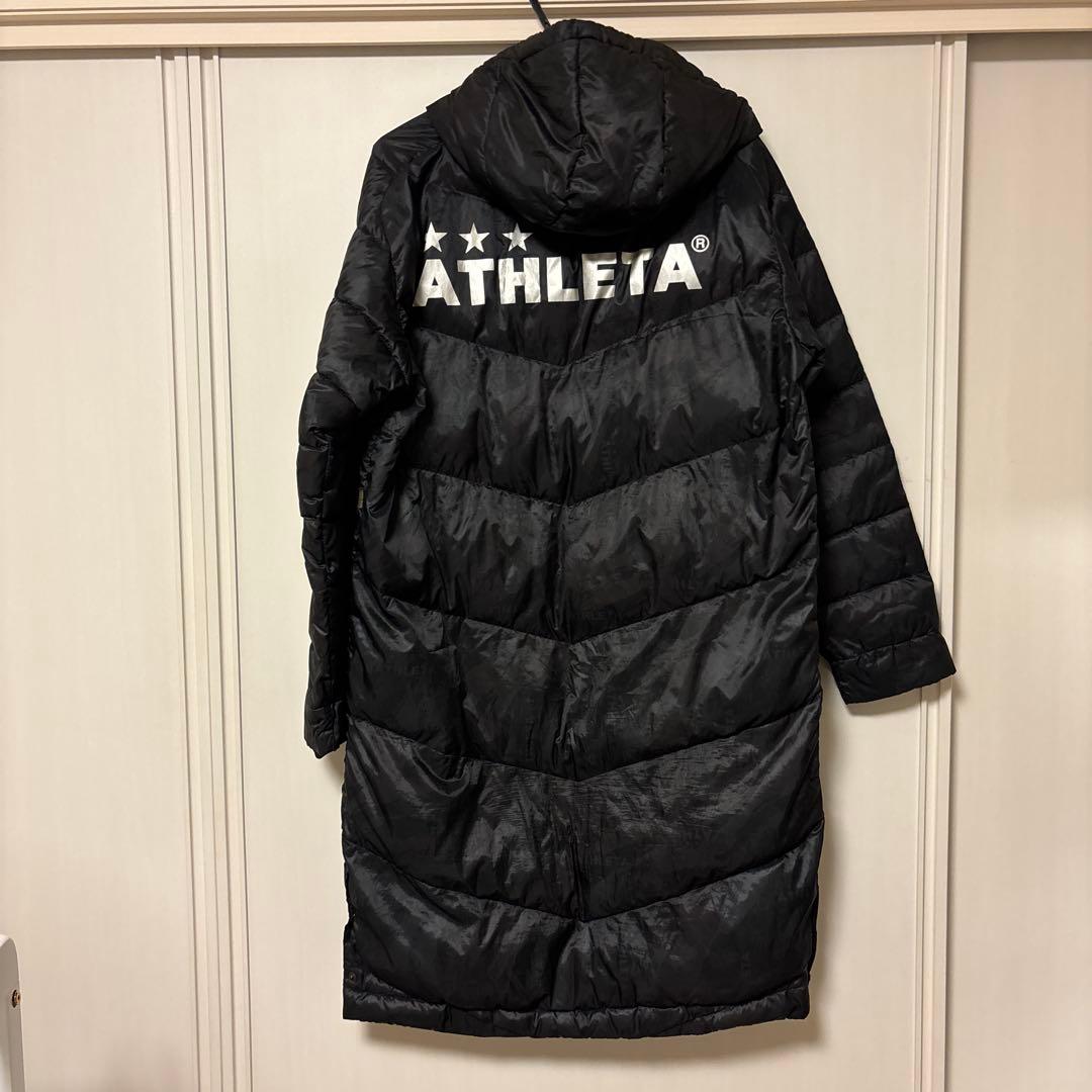 ATHLETA ブラックダウンコート Mサイズ