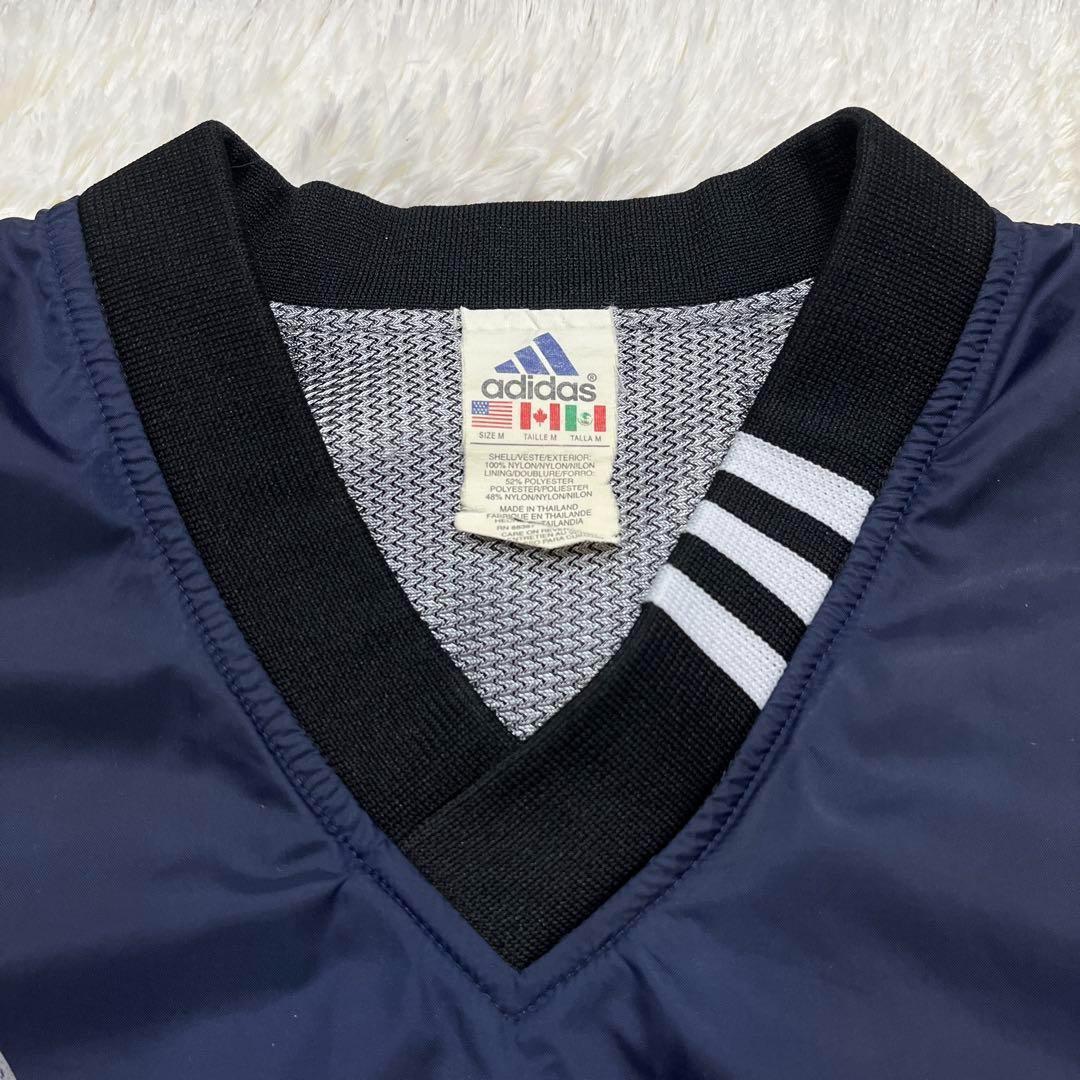 90s adidas アディダス　リバーシブル　ナイロン ピステ　国旗タグ