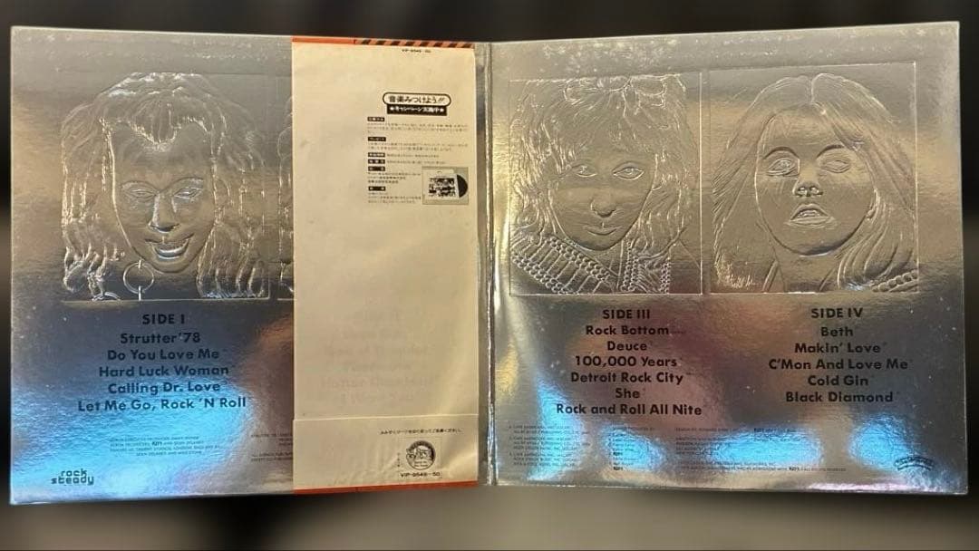 【希少・帯付き】KISS / ダブル・プラチナム　 2枚組LPレコード