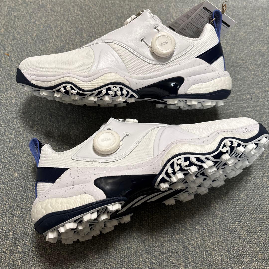 新品 adidas コードカオスボア25 ゴルフシューズ 25.5 ホワイト