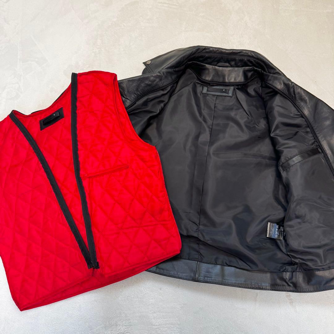 【新品】LIUGOO LEATHERS 牛革 ダブルライダース ジャケット L