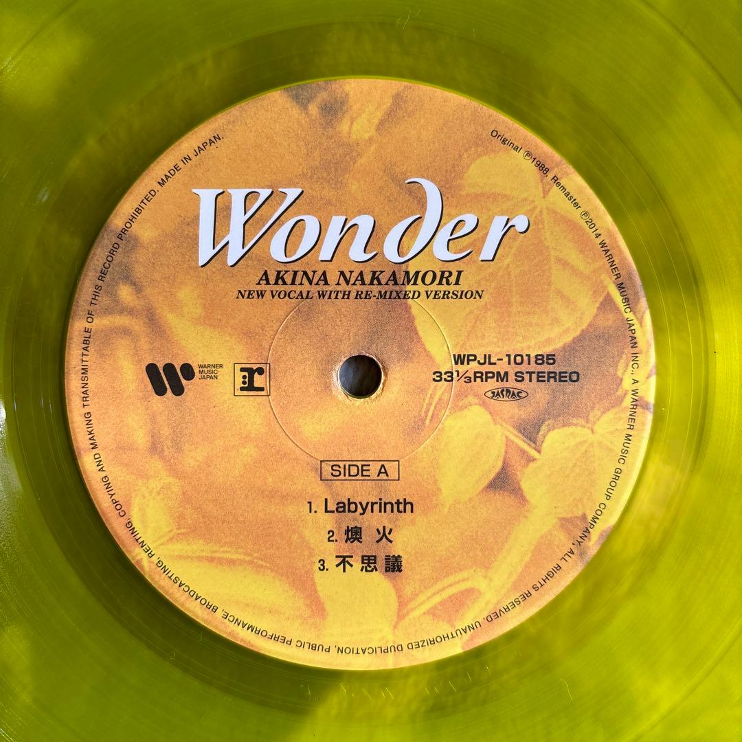 中森明菜／Wonder／不思議／吉田美奈子／麻生圭子／EUROX／レコード／新品