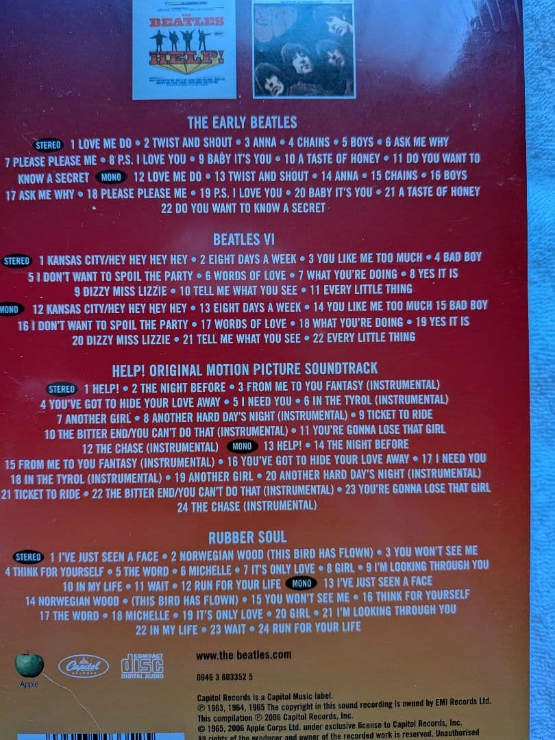 洋楽 The Beatles The Capitol Albums Vol.1& 2