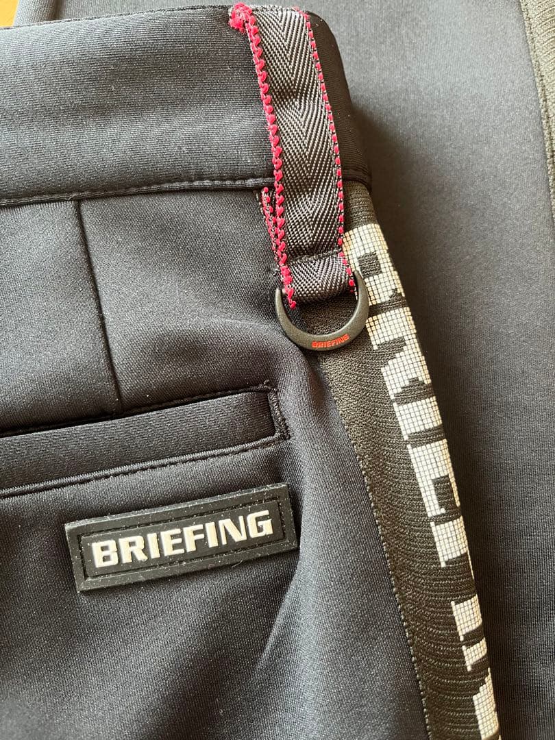 BRIEFING GOLF ブリーフィングゴルフ ロゴサイドライン パンツ　黒