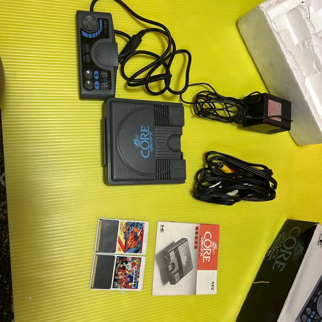 PCエンジン コアグラフィックス 本体 箱付 完品NEC ゲーム付き