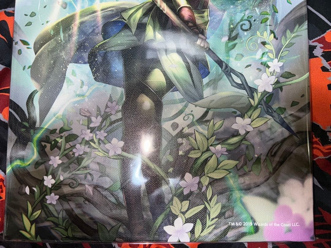 MTG公式　キャンバスボード　世界を揺るがす者、ニッサ　ひと和