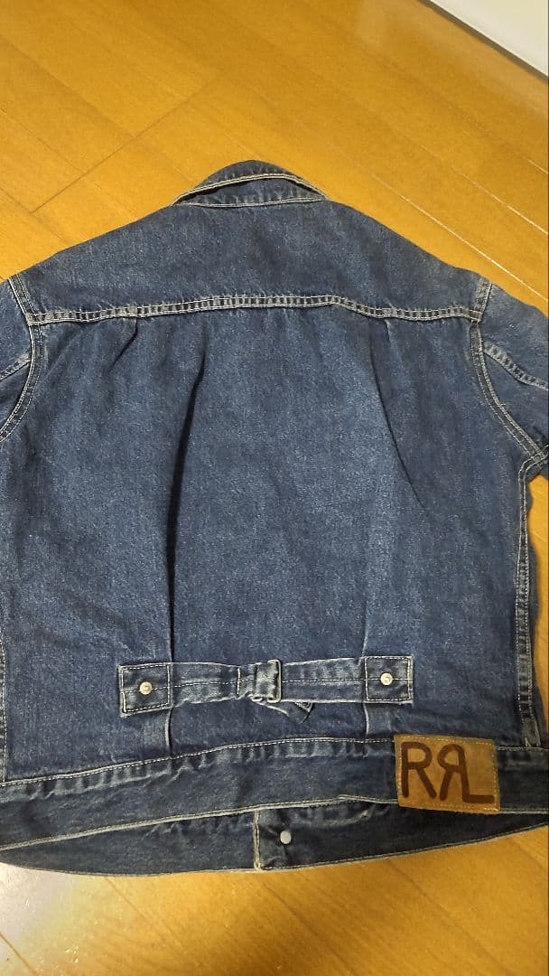 RRLRalphLaurenデニムジャケット S 薄青色厚手ミツ星タグ美品