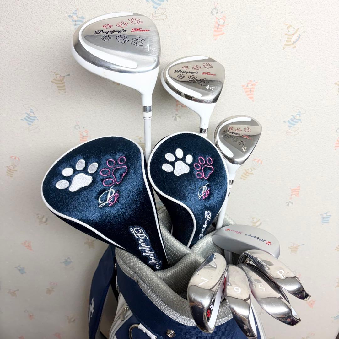 PUPPY'S PAW レディース ゴルフクラブセット 8本