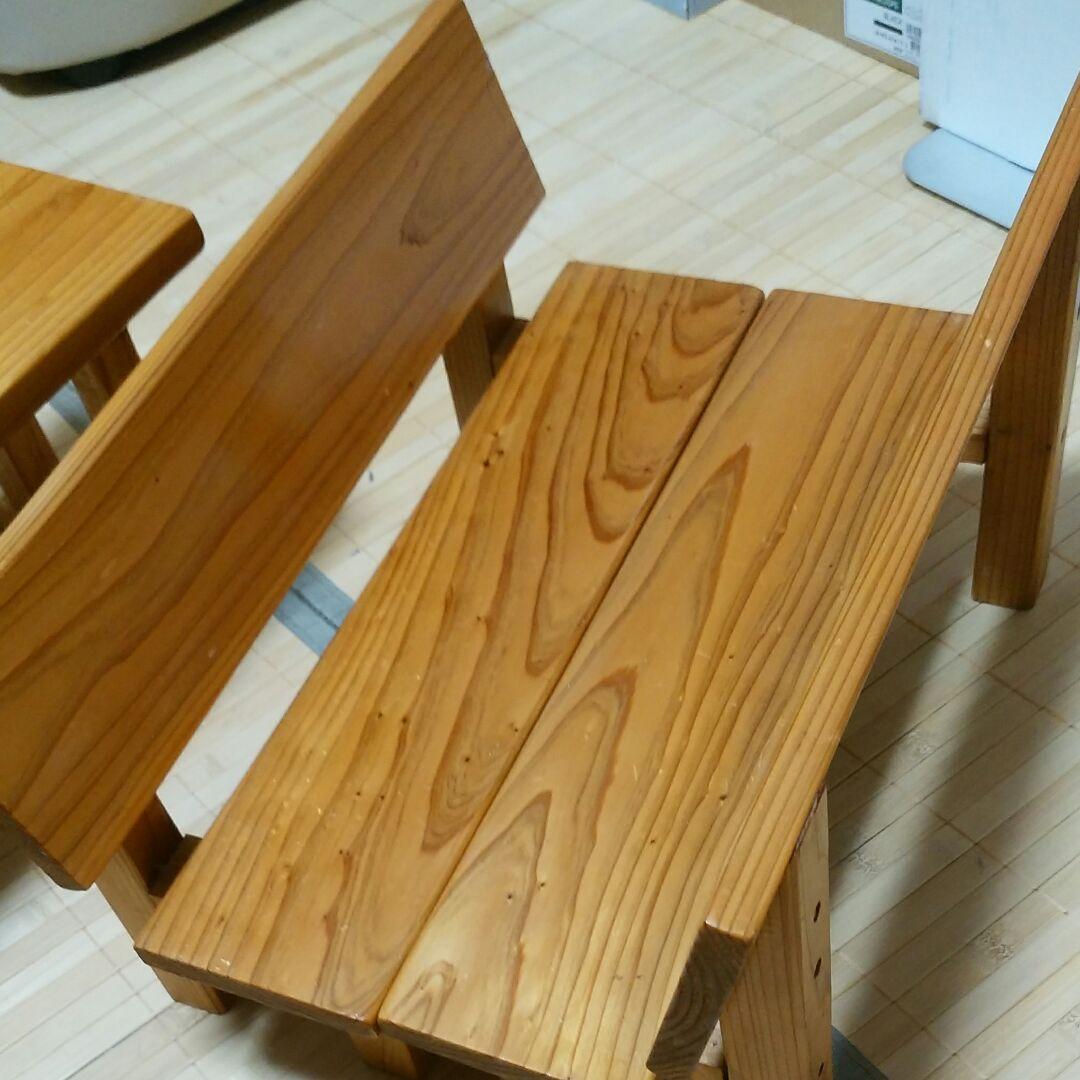 テーブル&イス(2脚)セット　ミニサイズ