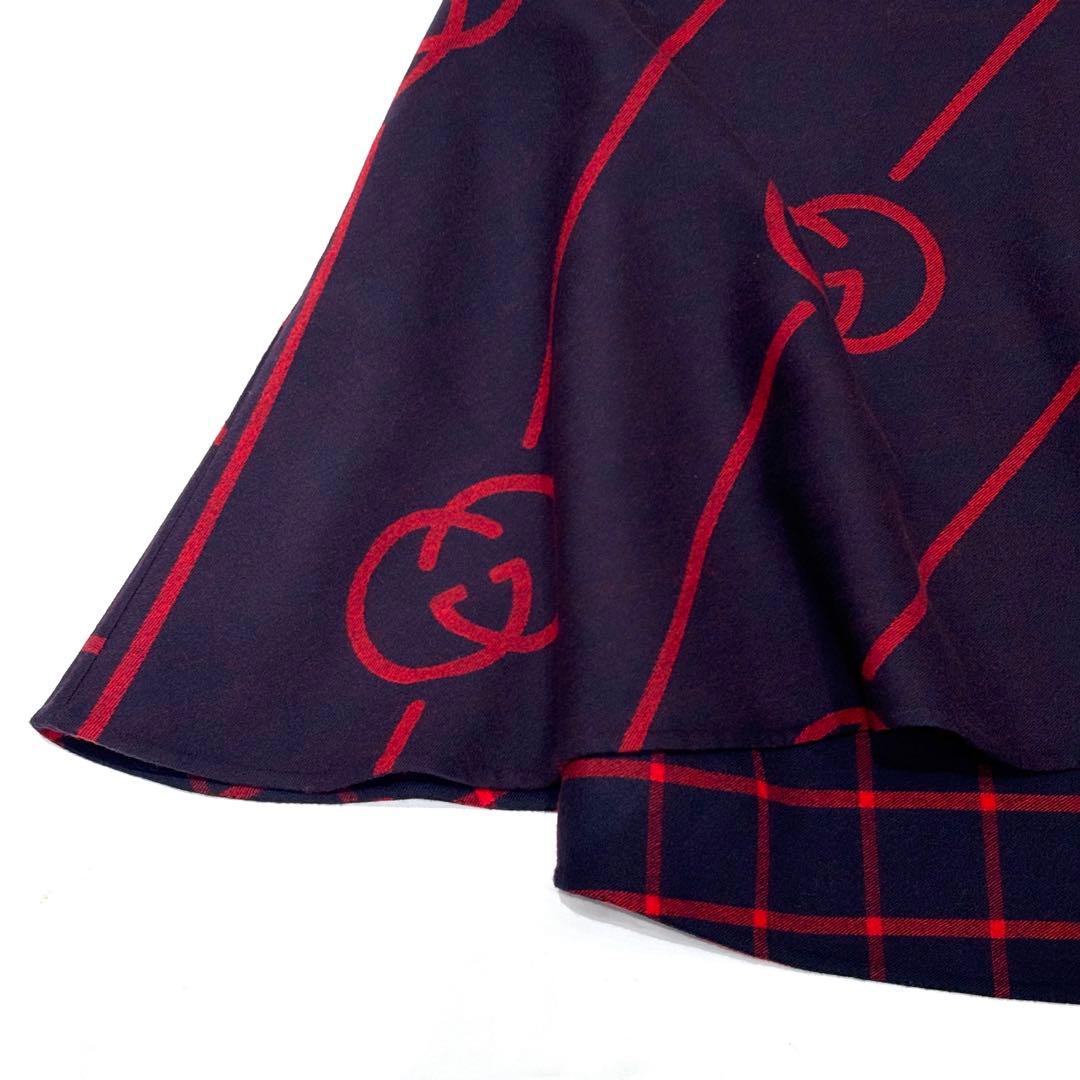t*i様 グッチ インターロッキングG ポンチョ 19AW ウール×シルク 38