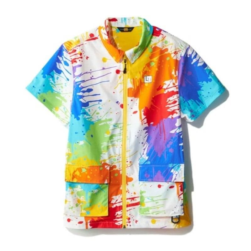 LOUDMOUTH レディース ハイブリッドシャツ（L、001）