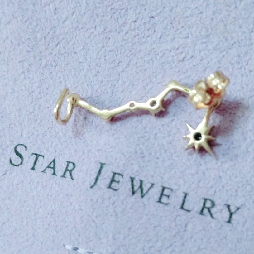 スタージュエリー CONSTELLATION K10ゴールド ピアス イヤーカフ