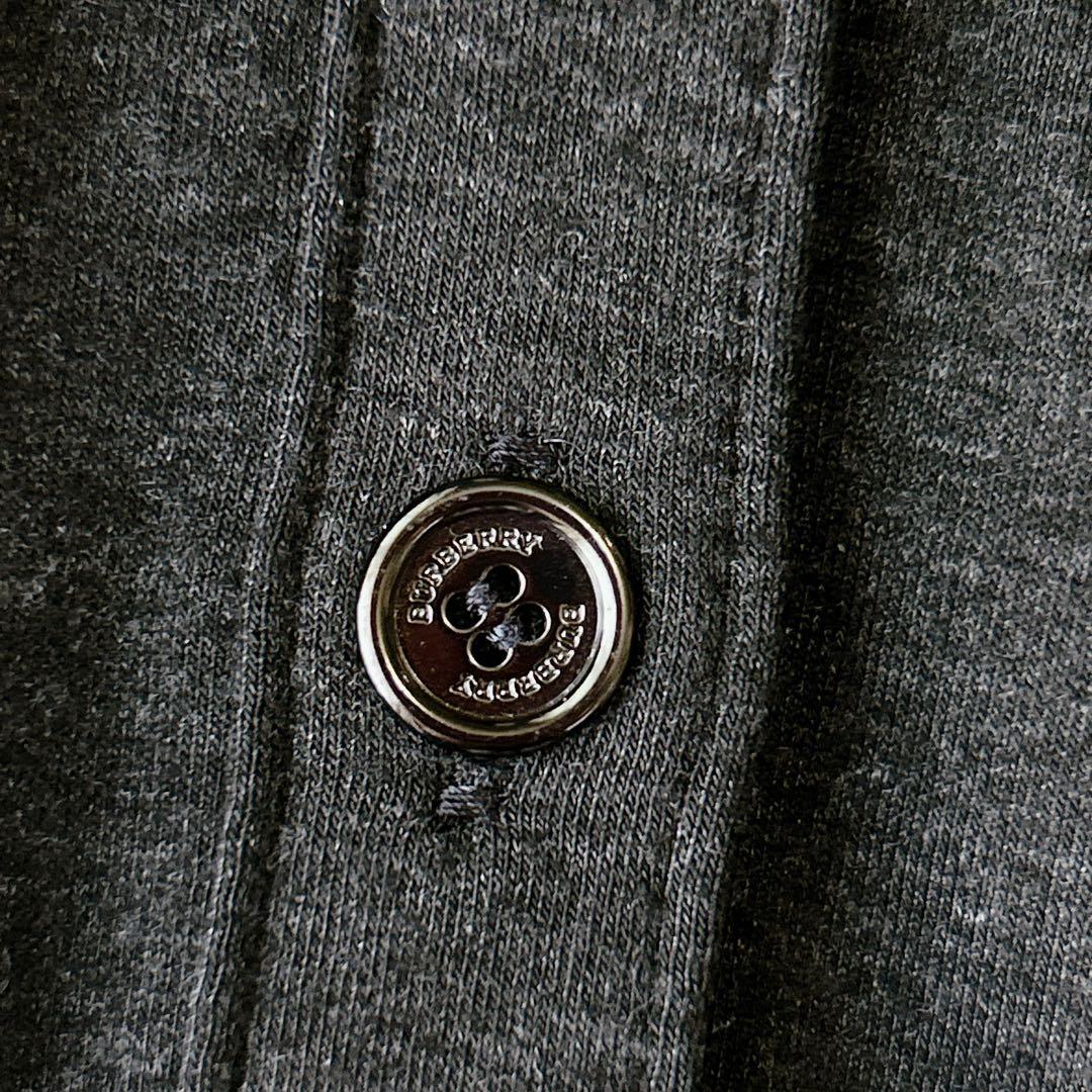 BURBERRY LONDON フリル ストレッチ 長袖 シャツ M
