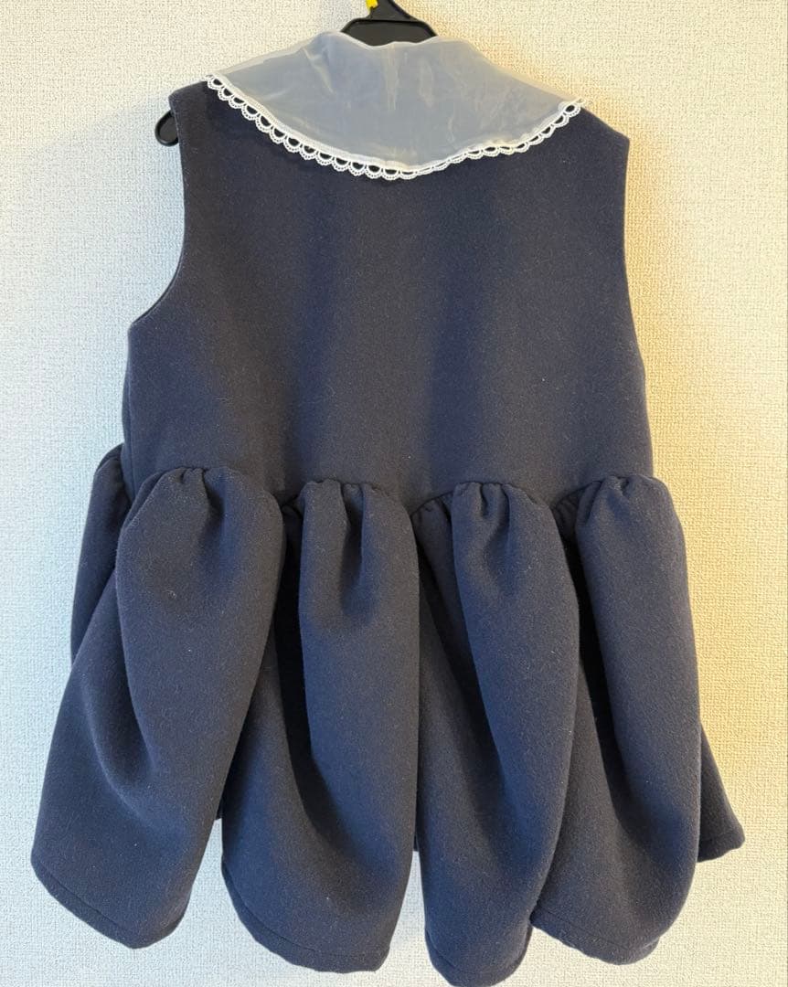 美品✨Bibiy. ANGIE SLEEVELESS JACKET ネイビー