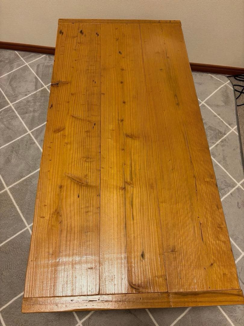足場板　天然木　古材　センターテーブル　ローテーブル