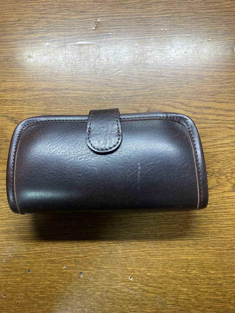 INDUSTRIA オムレット レザーペンケース　6本挿し(ブラウン)