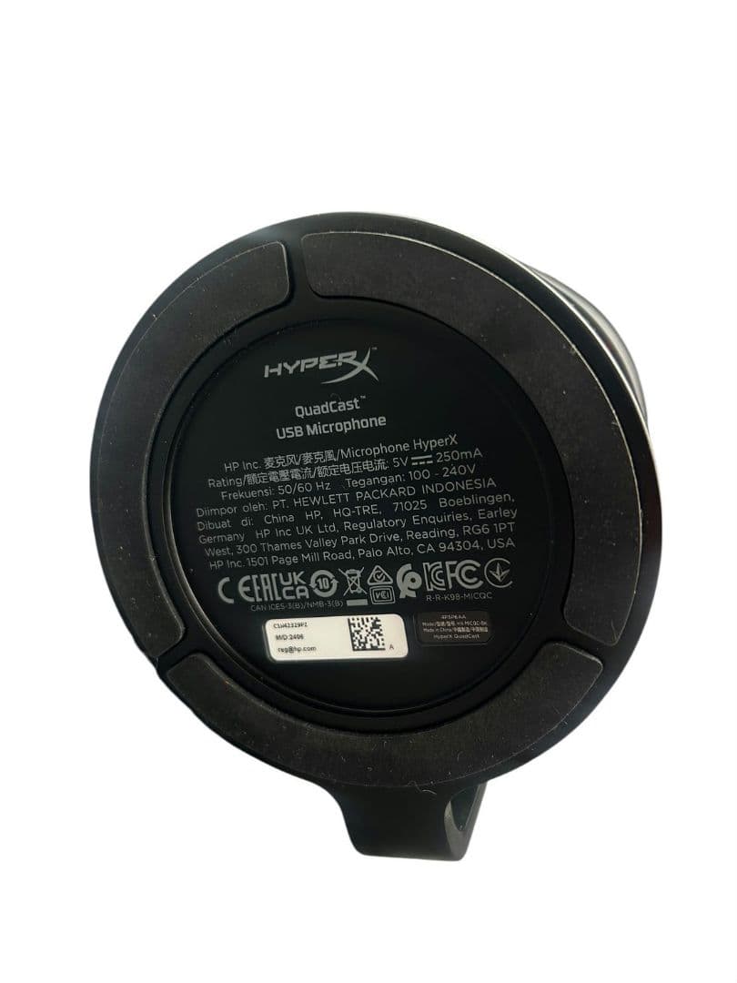配信機器・PA機器・レコーディング機器 HyperX QuadCast USB Microphone #ys